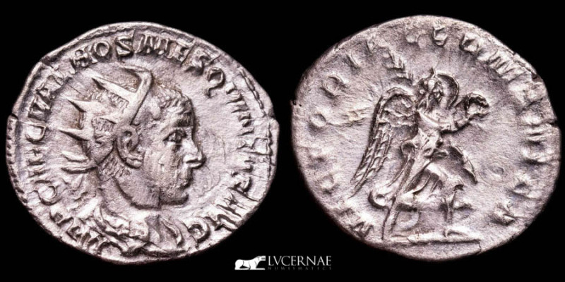 Roman Empire - Hostilian - Silver antoninianus (2,77 g., 21 mm.), Rome mint, jun...