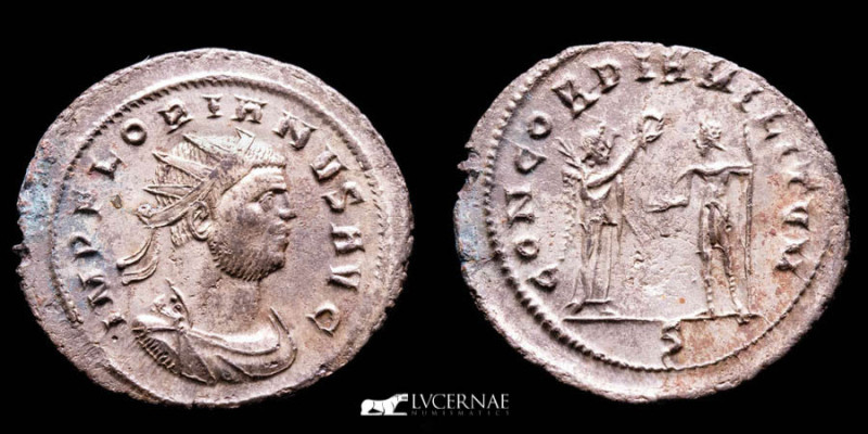 Florian. A.D. 276. 
Silvered Billon Antoninianus (3,17 g, 25 mm). 
Cyzicus mint....