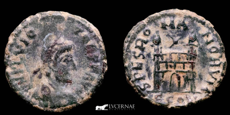 Roman Empire - Flavius Victor (387-388 A.D.) AE4 Nummus (1.46 g. 13 mm.), Arles ...