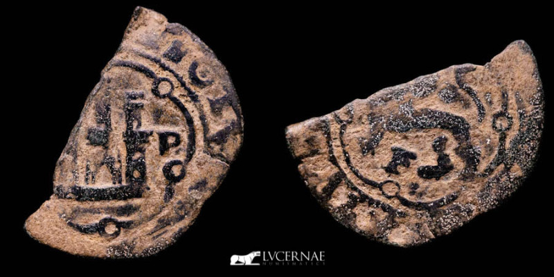 Spain - Carlos I copper 4 maravedís (2,25 g 28 mm.) minted for circulation in La...