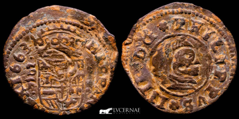 Spain - Felipe IV (1621-1665) 16 maravedíes copper coin (3,03 g, 26 mm) 

Contem...