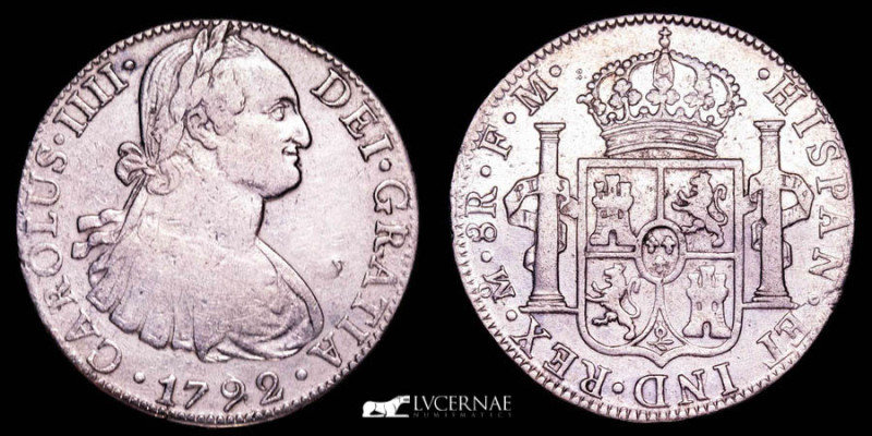 Spain - Carlos IV (1788 - 1808), silver 8 reales (26,83 g. 39 mm.), minted in 17...