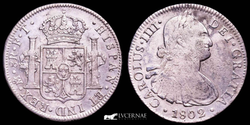 Spain - Carlos IV (1788 - 1808) 8 reales silver coin (25,65 g. 39 mm.), minted i...