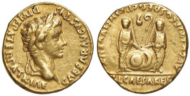 MONETE ROMANE IMPERIALI Augusto (27 a.C.-14 d.C.) Aureo (Lugdunum) Testa laureata a d. - R/ Caio e Lucio stanti di fronte - RIC 55 AU (g 7,82) Da mont...