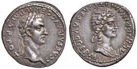 Caligola (37-41) Denario (Lugdunum) - Busto laureato a d. - R/ Busto di Agrippina a d. - RIC 8 AG (g 3,74) RRR Bellissimo esemplare, ideale per una ga...