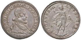 COLLEZIONE A.S. FIRENZE Ferdinando II (1621-1670) Piastra 1625 / 1623 - MIR 290/2 AG (g 32,31) RR Bella patina di vecchia raccolta

Status: SPL