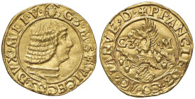 COLLEZIONE A.S. MILANO Galeazzo Maria Sforza (1468-1476) Ducato - MIR 200/6 AU (g 3,45)

Status: SPL