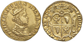 COLLEZIONE A.S. MILANO Filippo III (1598-1621) Quadrupla 1617 - MIR 338/3 AU (g 13,19) RRR

Status: BB+/qSPL