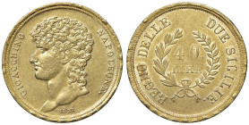 COLLEZIONE A.S. NAPOLI Gioacchino Murat (1808-1815) 40 Lire 1813 - Nomisma 732 AU (g 12,92) Minime mancanze sulla guancia al D/ ma esemplare di qualit...