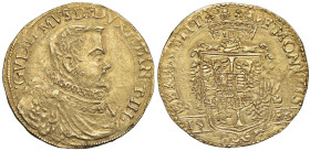 CASALE Guglielmo Gonzaga (1566-1587) 2 Doppie o quadrupla 1580 - MIR 263/4 AU (g 13,33) RRRR Estremamente rara e in stato di conservazione inconsueto ...