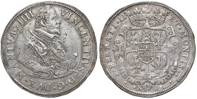 CASALE Vincenzo Gonzaga (1587-1612) Tallero da 12 grossi - MIR (Mantova, erroneamente indicato R/5) 530 var. AG (g 26,00) RR Minimi graffietti nel cam...