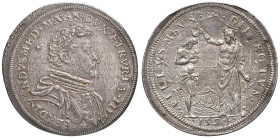 FIRENZE Ferdinando I (1587-1609) Piastra 1594 - MIR 224/7 AG (g 32,40) R Esemplare di superba qualità, non circolata e con una bellissima patina. Non ...