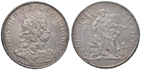 FIRENZE Cosimo III (1670-1723) Piastra 1684 coniata al torchio e con scritta sul bordo - MIR 330 AG (g 31,21) RRR Celebre e rarissima piastra coniata ...