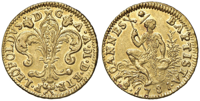 FIRENZE Pietro Leopoldo (1765-1790) Ruspone 1781 - MIR 370/14 AU (g 10,48) RR
...