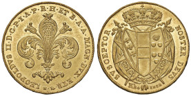 FIRENZE Leopoldo II (1824-1859) 80 Fiorini 1828 - MIR 443/2 AU (g 32,63) RR Esemplare di notevole qualità

Status: qFDC