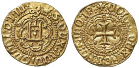 GENOVA Galeazzo Maria Sforza (1466-1476) Ducato - MIR 114 AU (g 3,49) R Marginale frattura di conio, moneta in qualita' eccezionale, praticamente stat...