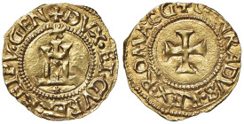 GENOVA Dogi Biennali (1528-1797) Scudo d'oro (sigle G-C) - MIR 185/8 AU (g 3,41) R Esemplare di conservazione eccezionale, rilievi perfettamente integ...