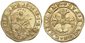 GENOVA Dogi Biennali (1528-1797) 2 Doppie 1658 sigla I B N - MIR 260/14 AU (g 13,43) RR Splendido esemplare dal metallo lucente. Di grande interesse p...