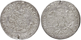 MANTOVA Vincenzo Gonzaga (1587-1612) Tallero - MIR 546 (solo disegnato, indicato R/5) AG (g 28,85) RRRRR Ex Gorny & Mosch, 221, lotto 3437, con realiz...