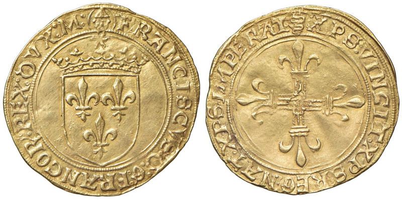 MILANO Francesco I d' Angouleme (1515-1522) Scudo d'oro del Sole - MIR 260 Au (g...