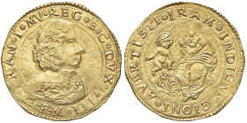 MODENA Francesco I d'Este (1629-1658) Quadrupla sigla GFM - MIR 733/4 AU (g 13,12) R Lievissimi hairlines al D/, ma esemplare di qualita' molto buona...