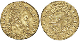 NAPOLI Filippo II (1554-1598) Scudo 1582 GR/VP - Magliocca 9/3 AU (g 3,26) R

Status: SPL