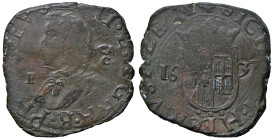 NAPOLI Filippo IV (1621-1665) Grano 1637 GA/C sigla E - Magliocca 69 (questo esemplare) CU (g 10,34) RRRRR Esemplare raffigurato nel Magliocca senza v...