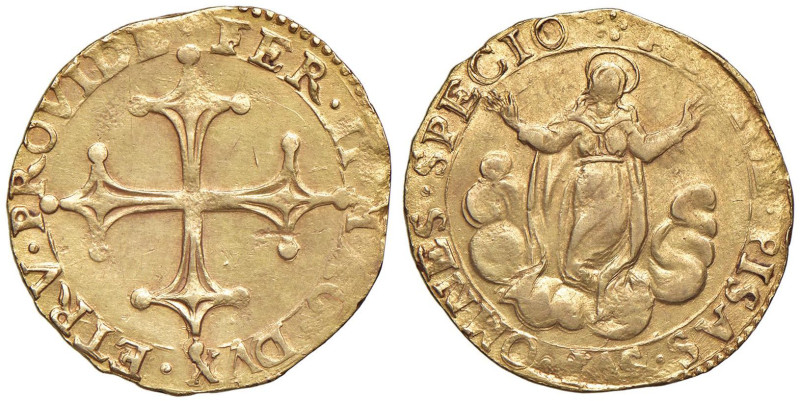 PISA Ferdinando II (1620-1670) Doppia senza data - MIR 451/4 AU (g 6,59) RR Cons...