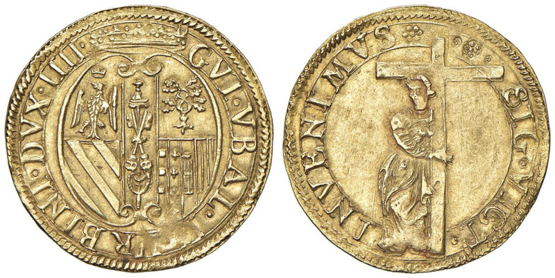 URBINO Guid'Ubaldo II della Rovere (1538-1574) Scudo d'oro - Cavicchi 101 AU (g ...