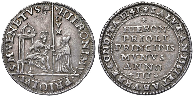 VENEZIA Gerolamo Priuli (1559-1567) Osella An. III 1561 - Pao. 42 AG (g. 9,69) R...