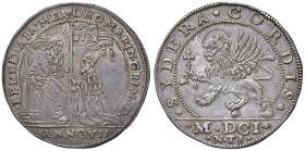 VENEZIA Marino Grimani (1595-1605) Osella 1601 A. VII - Pa. 84 AG (g 9,65) RR Ex NAC 36, 2007. Bellissimo esemplare con una delicata patina

Status:...