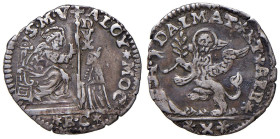 VENEZIA Alvise II Mocenigo (1700-1709) Monetazione per la Dalmazia e l'Albania - Ottavo di leone 10 soldi - Pa. 809 AG (g 1,41) RRR

Status: MB-BB