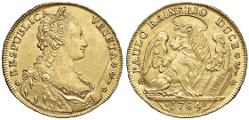 VENEZIA Paolo Renier (1779-1789) Tallero 1784 in oro da 10 zecchini - Mont. manca AU (g 34,91) RRRRR Leggeri graffi rimossi professionalmente (light s...