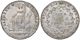 VENEZIA Municipalità Provvisoria (1797) 10 Lire Venete 1797 - Pa. 918 AG (g 28,62) R Moneta di altissima qualita', con le usuali minime dedolezze di c...