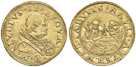 Giulio II (1503-1513) Doppio fiorino di camera - Munt. 4 AU (g 6,78) RRR

Status: SPL+