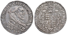 Clemente VIII (1592-1605) Carpentras Piastra 1599 - Muntoni 130 AG (g. 29,88) RRRRR La zecca di Carpentras, aperta solo nel 1586, fu definitivamente c...