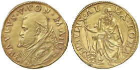 Paolo V (1605-1621) Quadrupla A. III - Munt. 3 var. I AU (g 13,43) RRR Fondi lucidati al D/ e tracce di restauro

Status: BB+/SPL