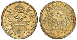 Sede Vacante (1721) Scudo d'oro 1721 - Munt. 2 AU (g 3,30) RRRR Un bellissimo esemplare di questa rarissima moneta

Status: SPL-FDC