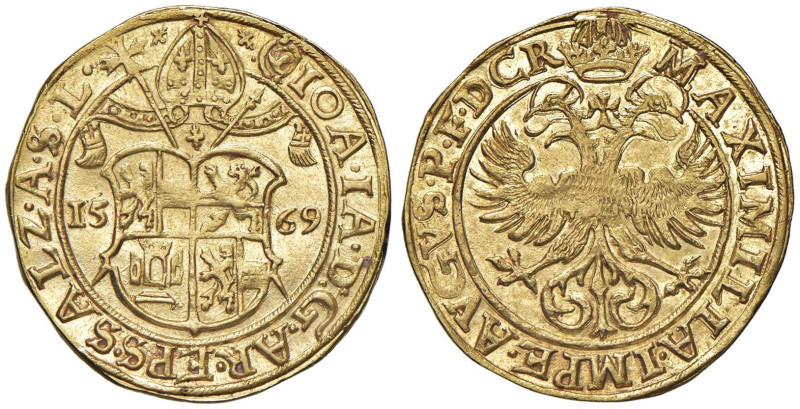 AUSTRIA Salisburgo - Johann Jakob Khuen von Belasi (1560-1586) Doppio ducato 156...