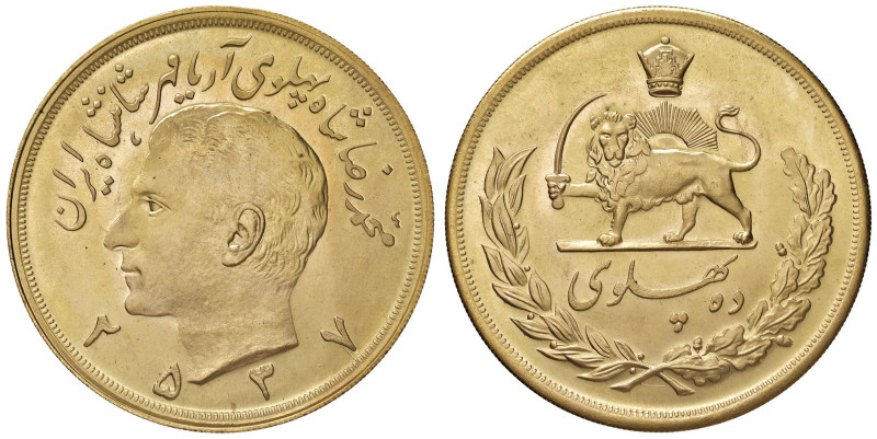 IRAN Mohammed Reza Pahlevi (1941-1979) 10 Pahlevi 2537 (1978-1979) - Fr. 98a AU ...