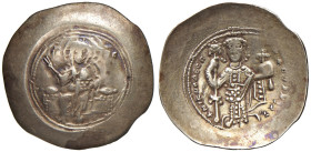 Niceforo III (1078-1081) Histamenon Nomisma - Cristo seduto in trono di fronte - R/ L'imperatore stante di fronte - Sear 1881 AU (g 4,27)

Status: B...