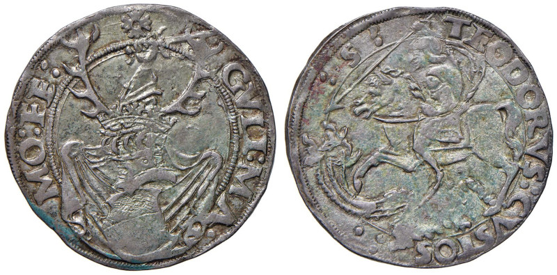 CASALE Guglielmo II Paleologo (1494-1518) Cornuto - MIR 187 AG (g 5,66) R Con ca...