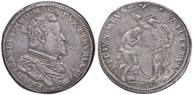 FIRENZE Ferdinando I (1587-1609) Piastra 1601 - MIR 226/1 (indicato R/3) AG (g 32,07) RRR Piccole screpolature

Status: BB+