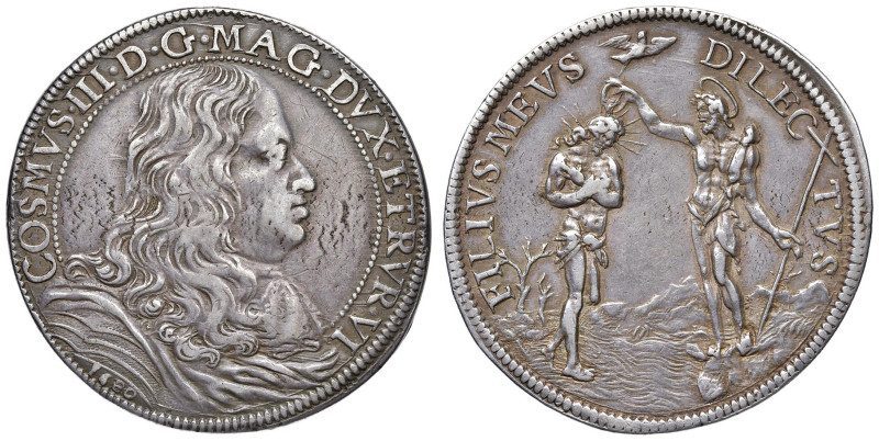 FIRENZE Cosimo III (1670-1723) Piastra 1680 - MIR 327 AG (g 30,99)

Status: qB...