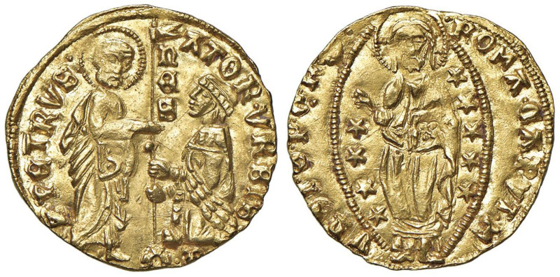 Senato Romano (1184-1439) Ducato - Munt. 129 Au (g 3,50) R Di altissima qualità ...