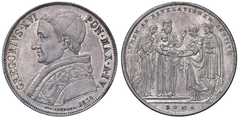 Gregorio XVI (1831-1846) Scudo 1834 A. IV - Nomisma 411 AG (g 26,40)

Status: ...