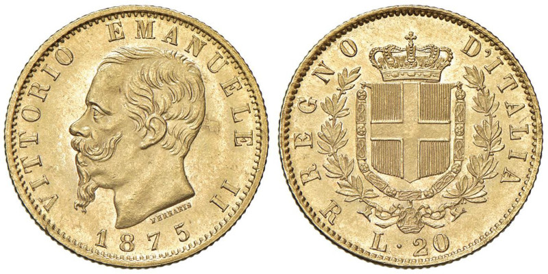 Vittorio Emanuele II (1861-1878) 20 Lire 1875 R - Nomisma 865 AU R

Status: FD...