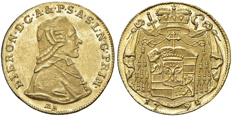 AUSTRIA Salisburgo - Heronymus von Colloredo (1772-1803) Ducato 1792 - KM 463 AU...