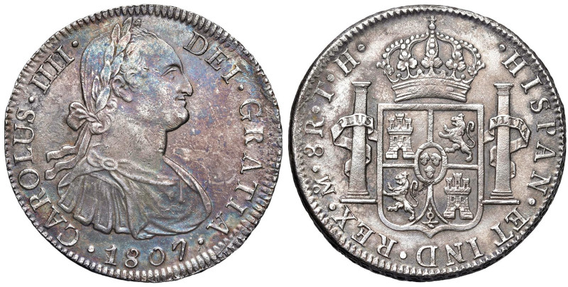 MESSICO Carlo IV (1788-1808) 8 Reales 1807 TH - KM 109; Cal. 986 AG (g 26,91) Ot...