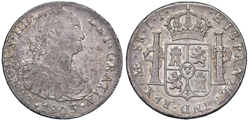 PERU Carlo IV (1788-1808) 8 Reales 1803 - KM 97 AG (g 27,00)

Status: SPL+